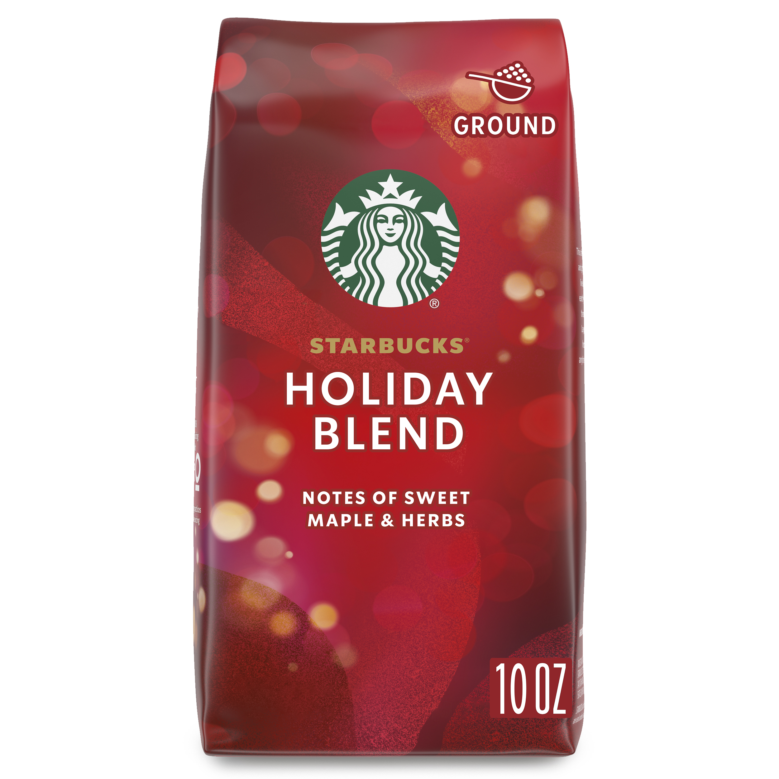 Starbucks Holiday Blend, Ground Coffee, Medium Roast, 100% Arabica, Limited Edition, 10 oz - image 1 of 7
