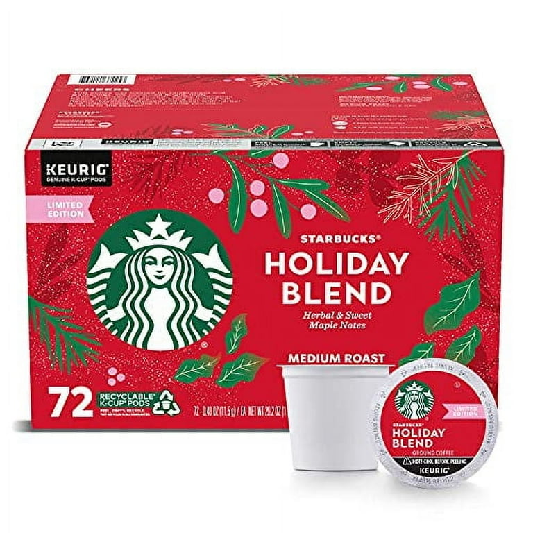 スターバックス　Starbucks Starbucks Coffee Holiday Blend K-Cup Pods, Medium Roast, Maple