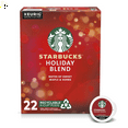 thumbnail image 1 of Starbucks Holiday Blend, Medium Roast K-Cup Coffee Pods, 100% Arabica, Limited Edition, 22 Ct, 1 of 12