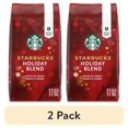 (2 pack) Starbucks Holiday Blend, Medium Roast Whole Bean Coffee