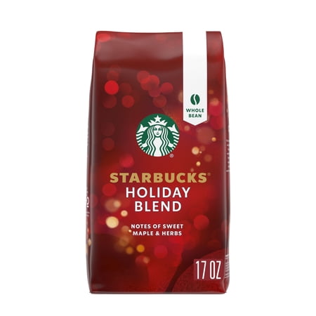Starbucks Holiday Blend, Medium Roast Whole Bean Coffee, Holiday Limited Edition, 17 oz