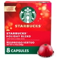 thumbnail image 1 of Starbucks Holiday Blend for Nespresso Vertuo, 100% Arabica Coffee, Limited Edition, 8 Coffee Capsules, Medium Roast 3.45 oz, 1 of 8