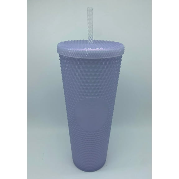 Starbucks Holiday Christmas 2021 Icy Llilac Bling Studded Cold Tumbler 24oz New