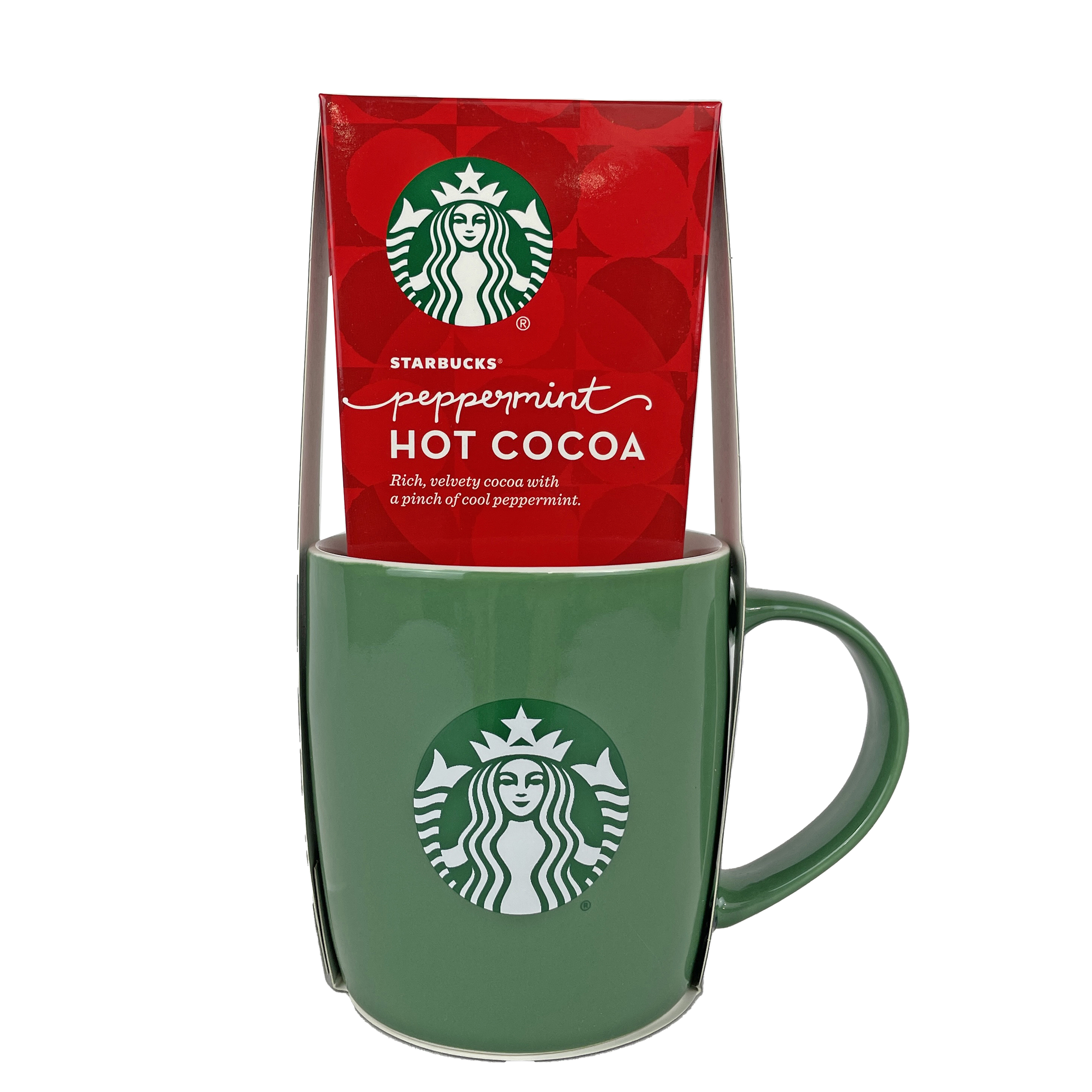 Starbucks Holiday Gift Pack - Ceramic mug and Starbucks Peppermint or Classic Hot Cocoa - image 1 of 2