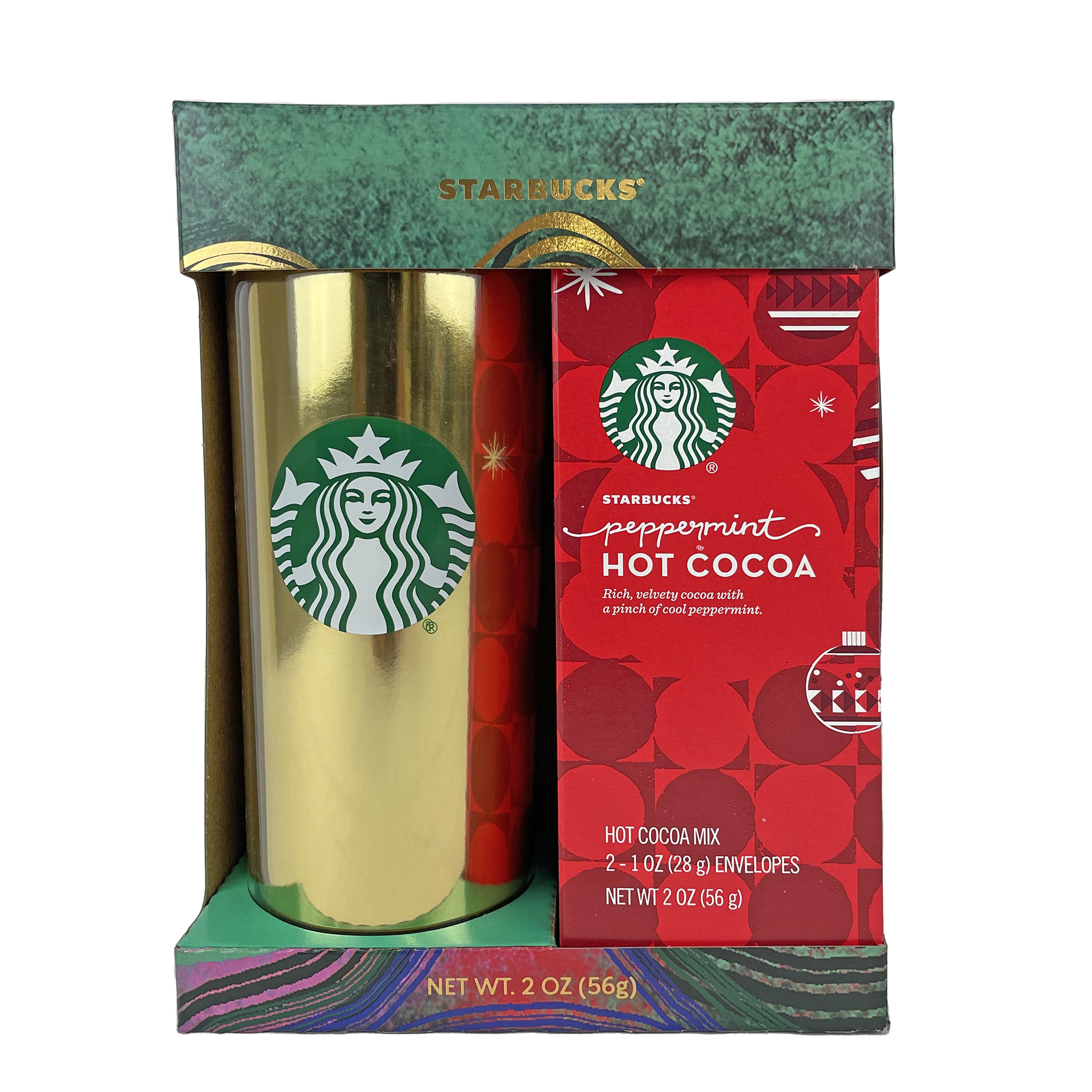 Starbucks Holiday Gift Pack - Savor the moment with Stainless Steel Tumbler and Starbucks Peppermint Cocoa - image 1 of 2