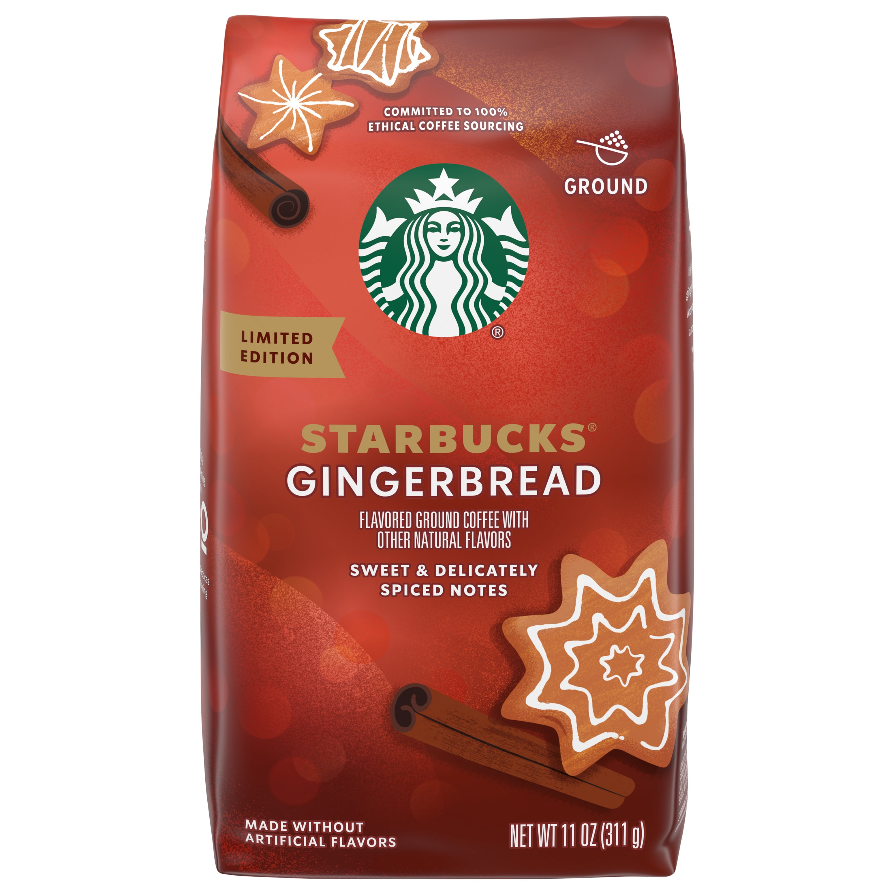 Starbucks Holiday Gingerbread Medium Roast Coffee 11oz