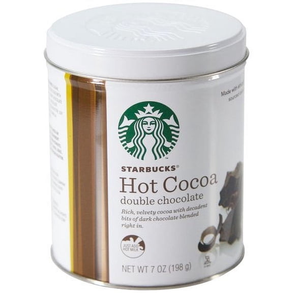 Starbucks Hot Cocoa Double Chocolate Tin, 7 oz.