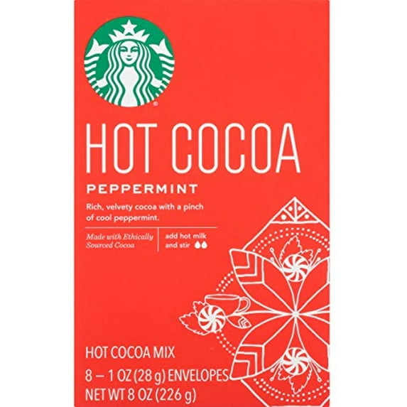 Starbucks Hot Cocoa Mix, Peppermint, 8-Count (Pack Of 3)