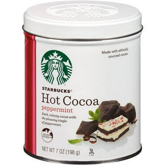 Starbucks Hot Cocoa Peppermint Tin, 7 oz.