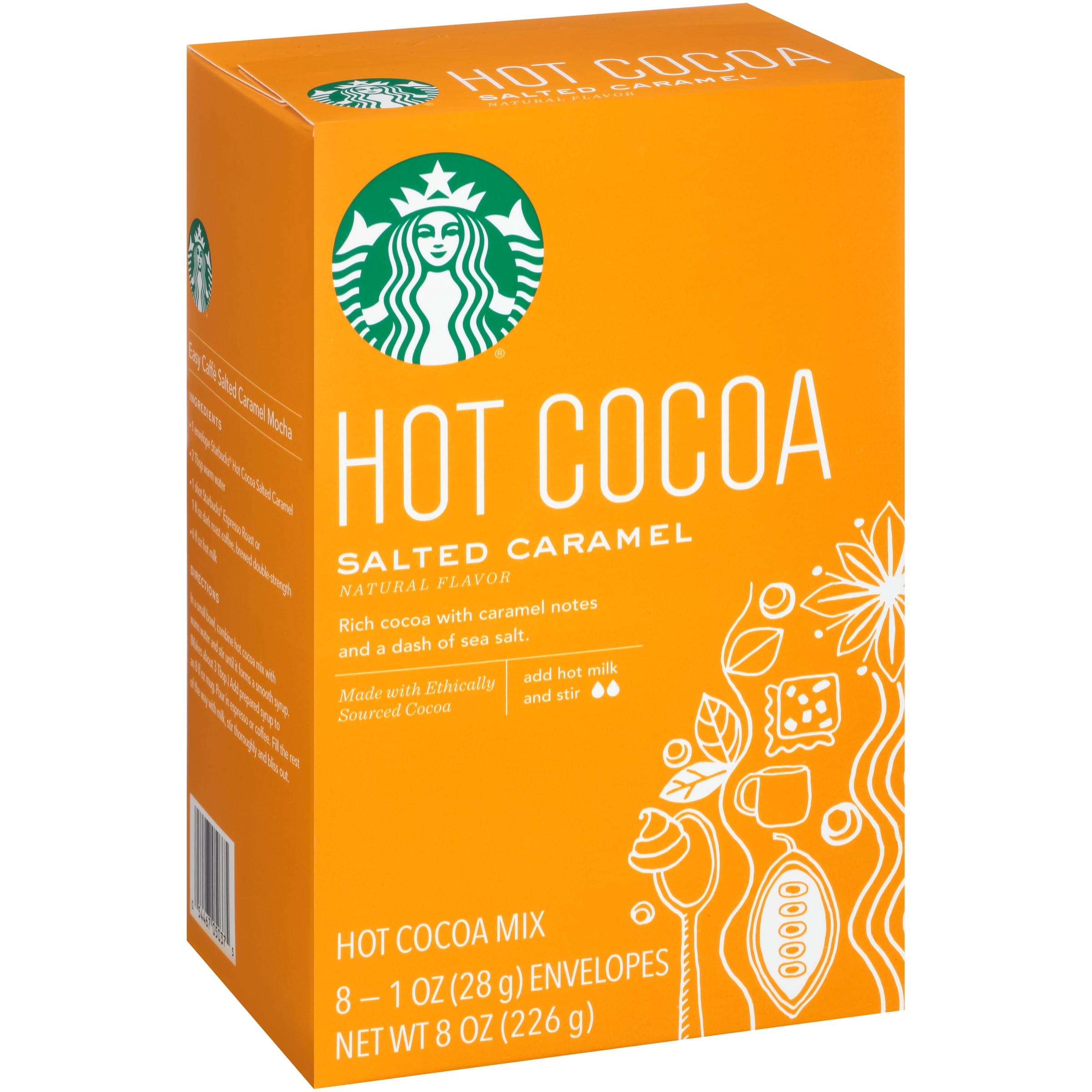 Caramel Starbucks® Cup o' Cheer Hot Cocoa Mix, Mini Caramel Stroopwafel &  Ceramic Mug Gift Set 3 pc Pack - Walmart.com - Walmart.com