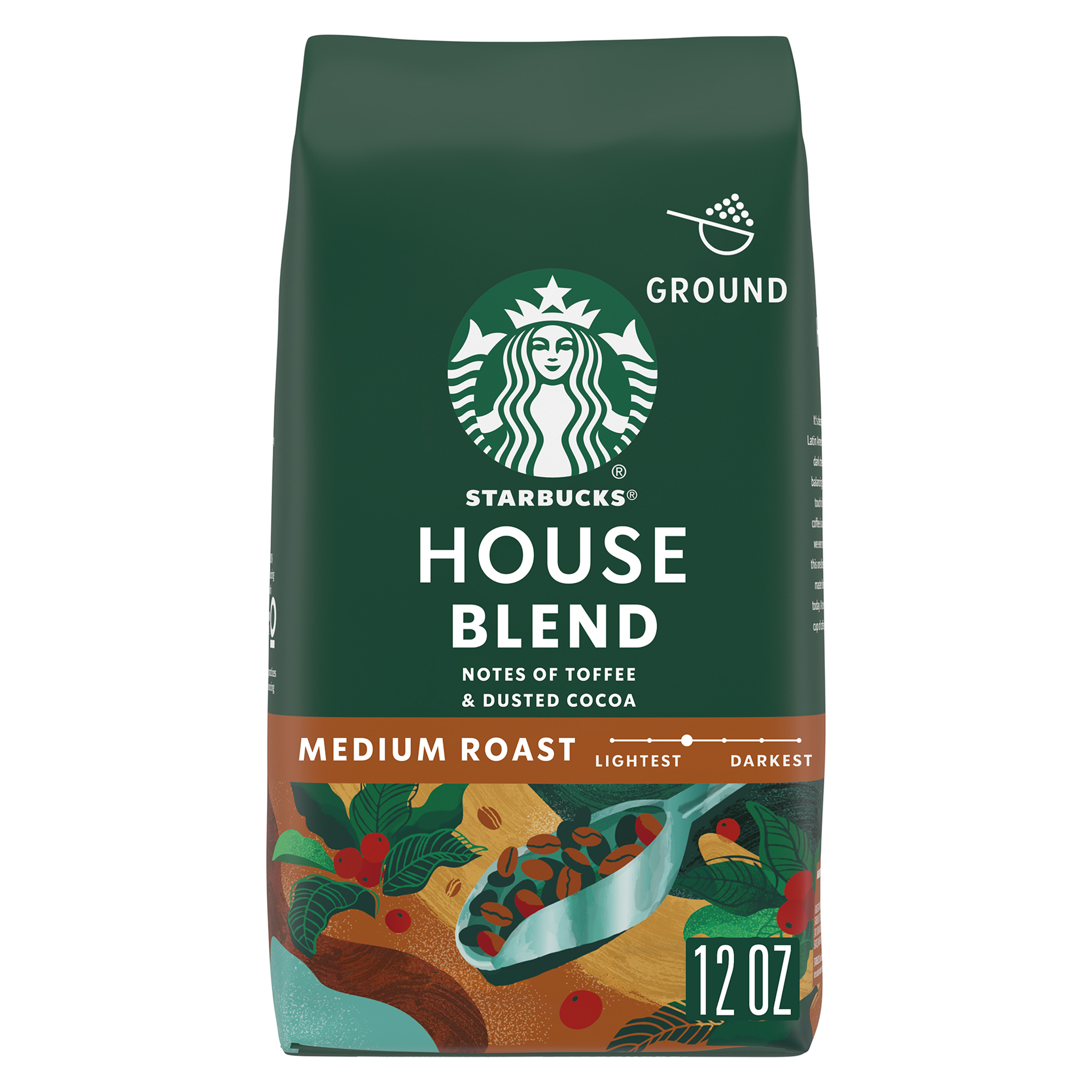 Starbucks House Blend, Ground Coffee, Medium Roast, 12 oz - image 1 of 8