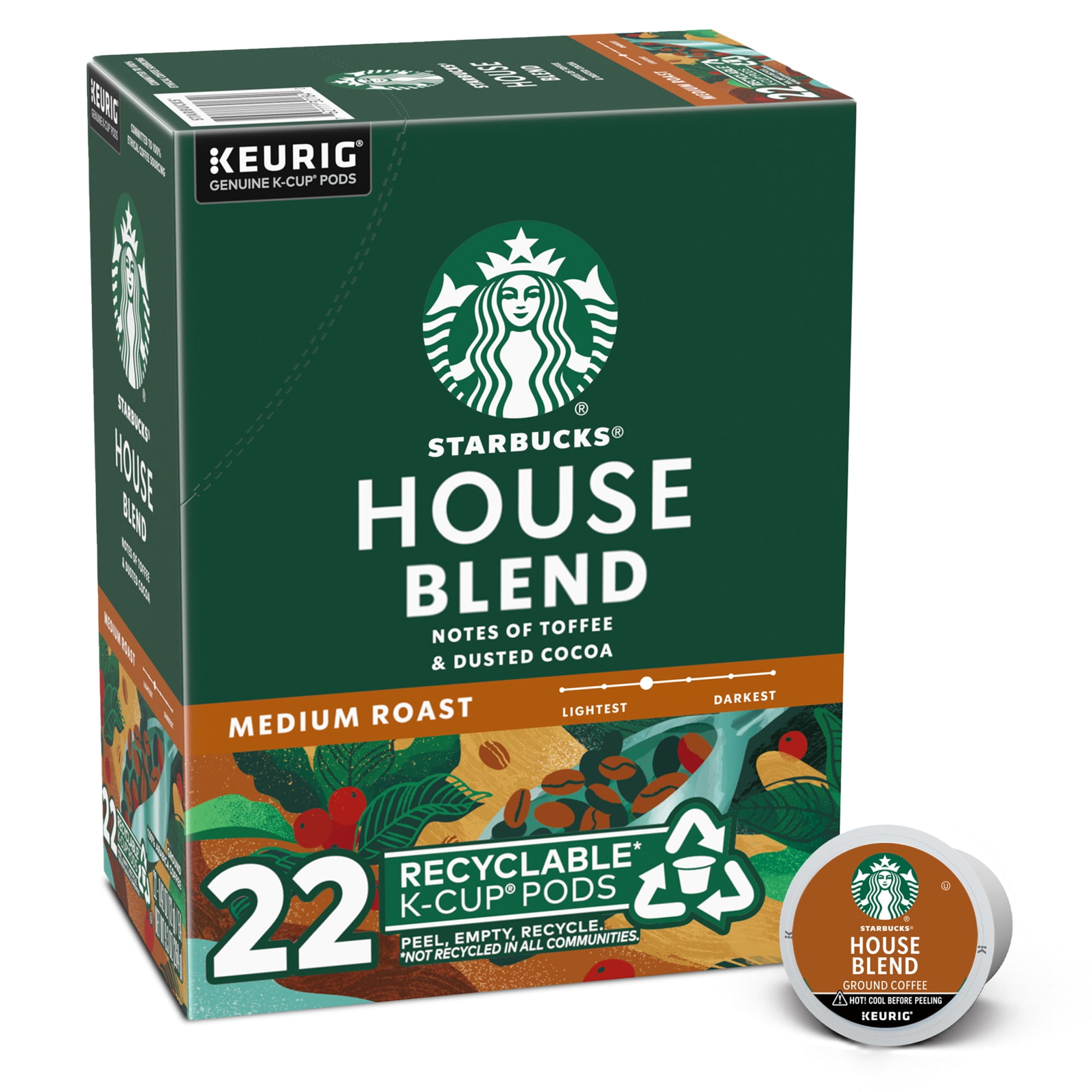 Starbucks House Blend Medium Roast Coffee Pods 22 Bahrain Ubuy