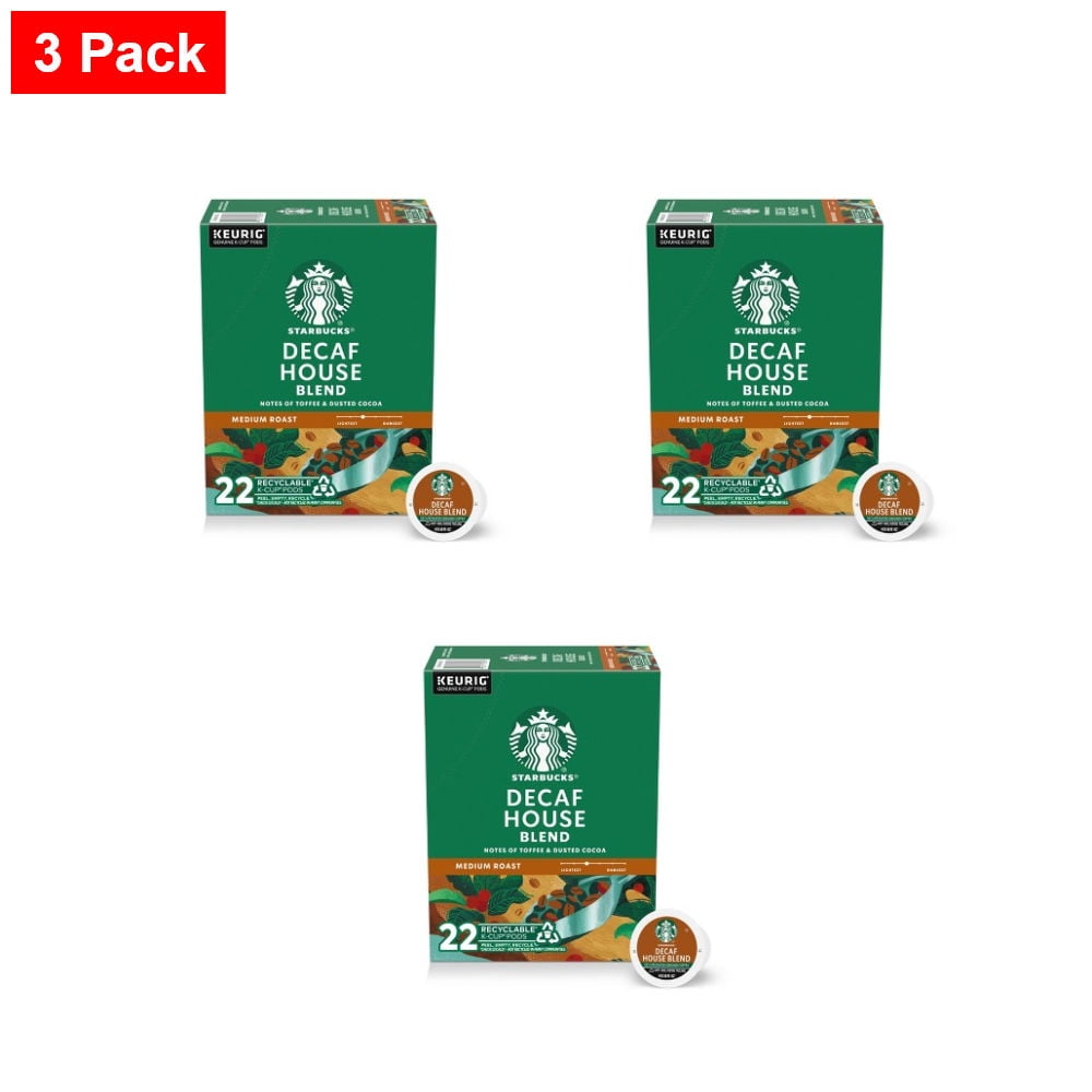 Starbucks House Blend Medium Roast Keurig K-Cup Coffee Pods - Decaf - 22ct