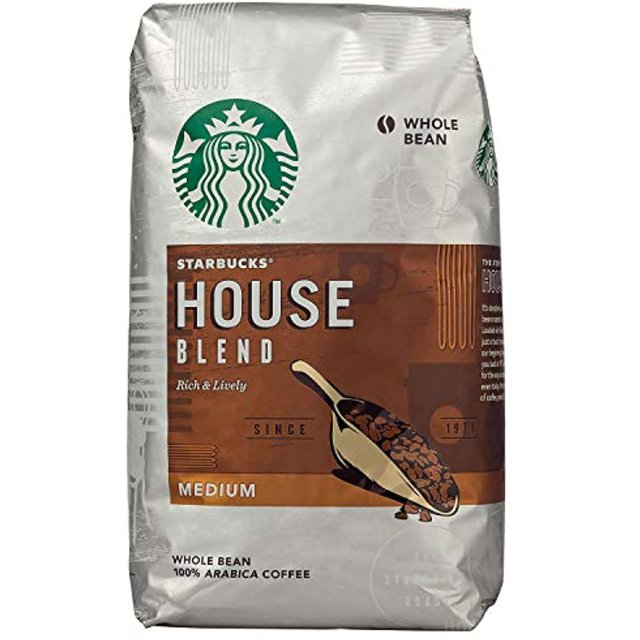 Starbucks House Blend Medium Roast Whole Bean 100 Arabica Coffee 40