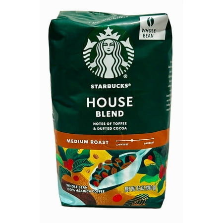 Starbucks House Blend Medium Roast Whole Bean Coffee