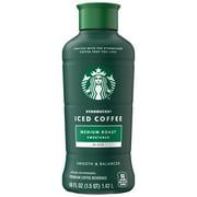 Starbucks Iced Coffee, Medium Roast Sweetened, No Milk Added, Balanced Flavor, 48 fl oz
