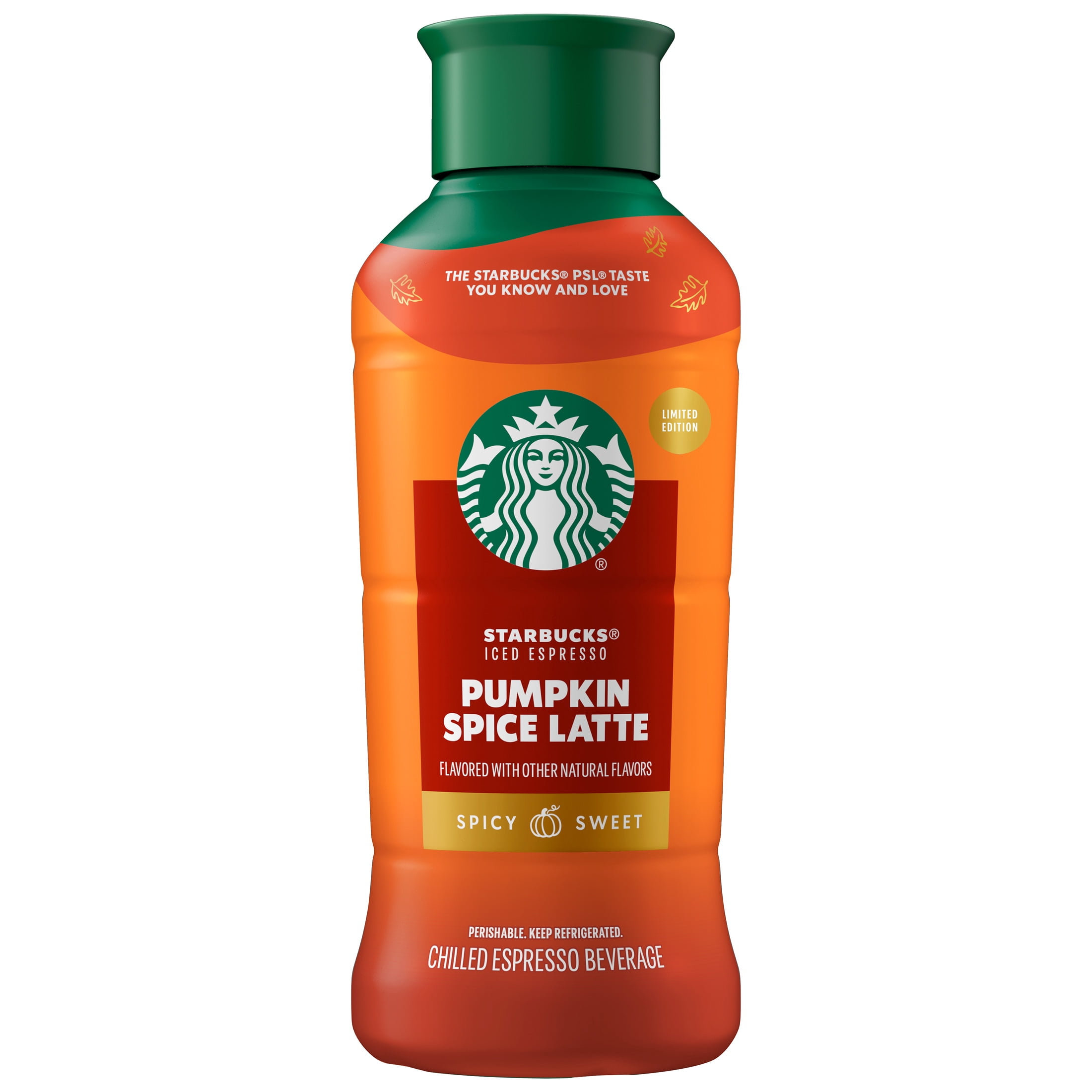 Starbucks Pumpkin Spice Latte Iced Espresso, 40 Fl Oz Bottle