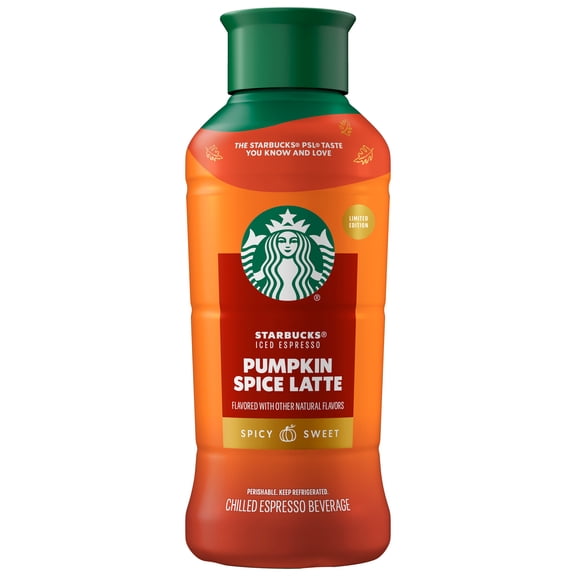 Starbucks Pumpkin Spice Latte Iced Espresso, 40 Fl Oz Bottle
