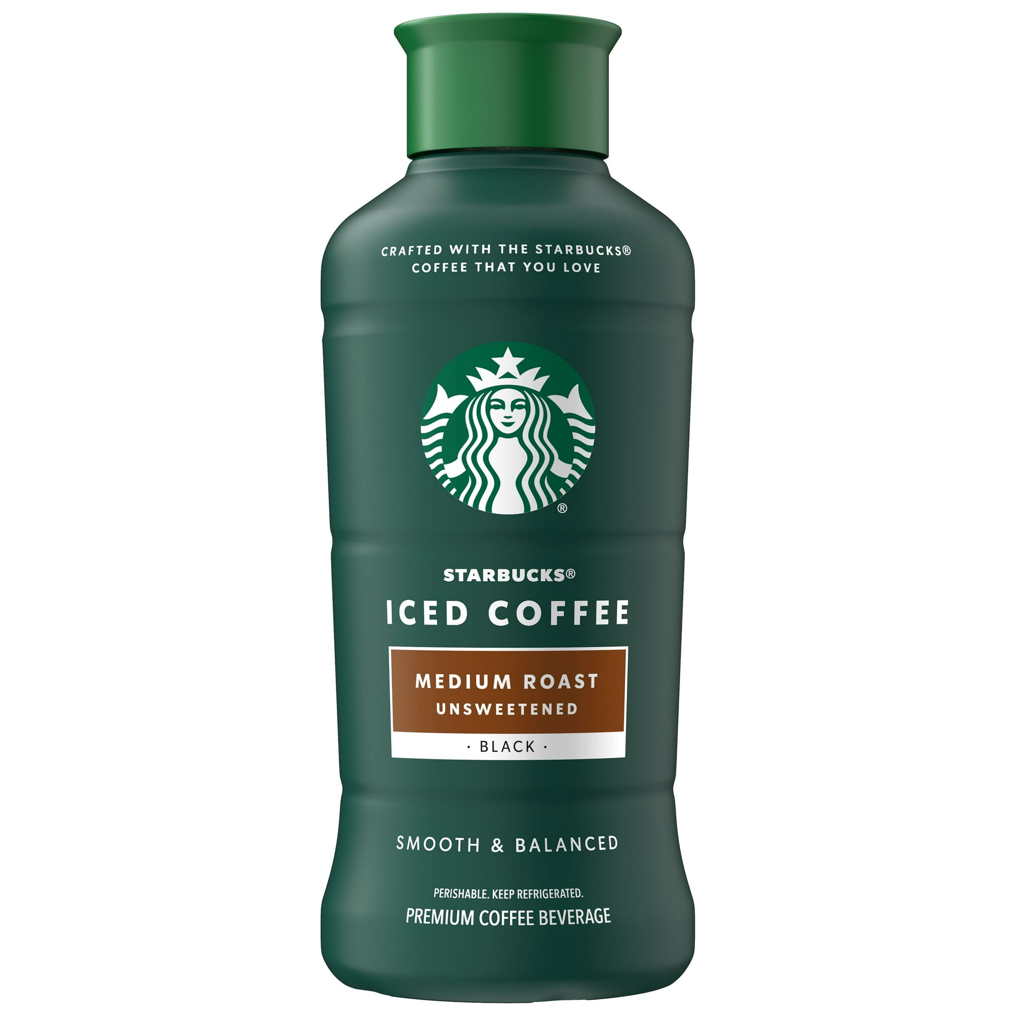 Starbucks Iced Coffee Unsweetened Medium Roast, 100% Arabica Beans, No Sugar, No Milk, 48 fl oz