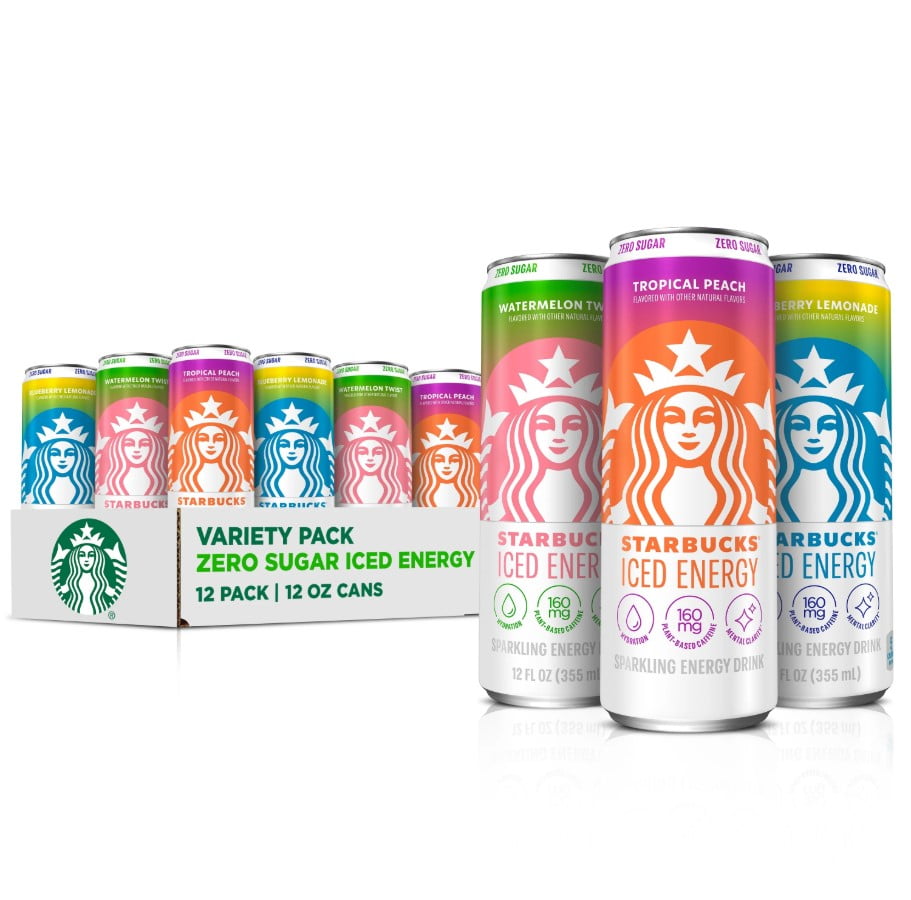 Starbucks Iced Energy 3 Flavor Variety Pack 12 fl oz Cans, 12 pack