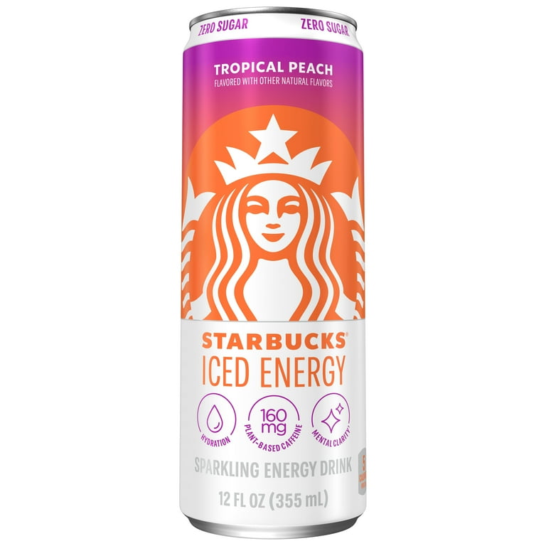 スターバックス　Starbucks Starbucks Iced Energy Tropical Peach 12 fl oz Can - Walmart.com