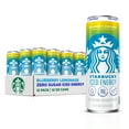 thumbnail image 1 of Starbucks Iced Energy Zero Sugar Sparkling Energy Drink Blueberry Lemonade 12 fl oz Cans, 12 Pack, 1 of 5