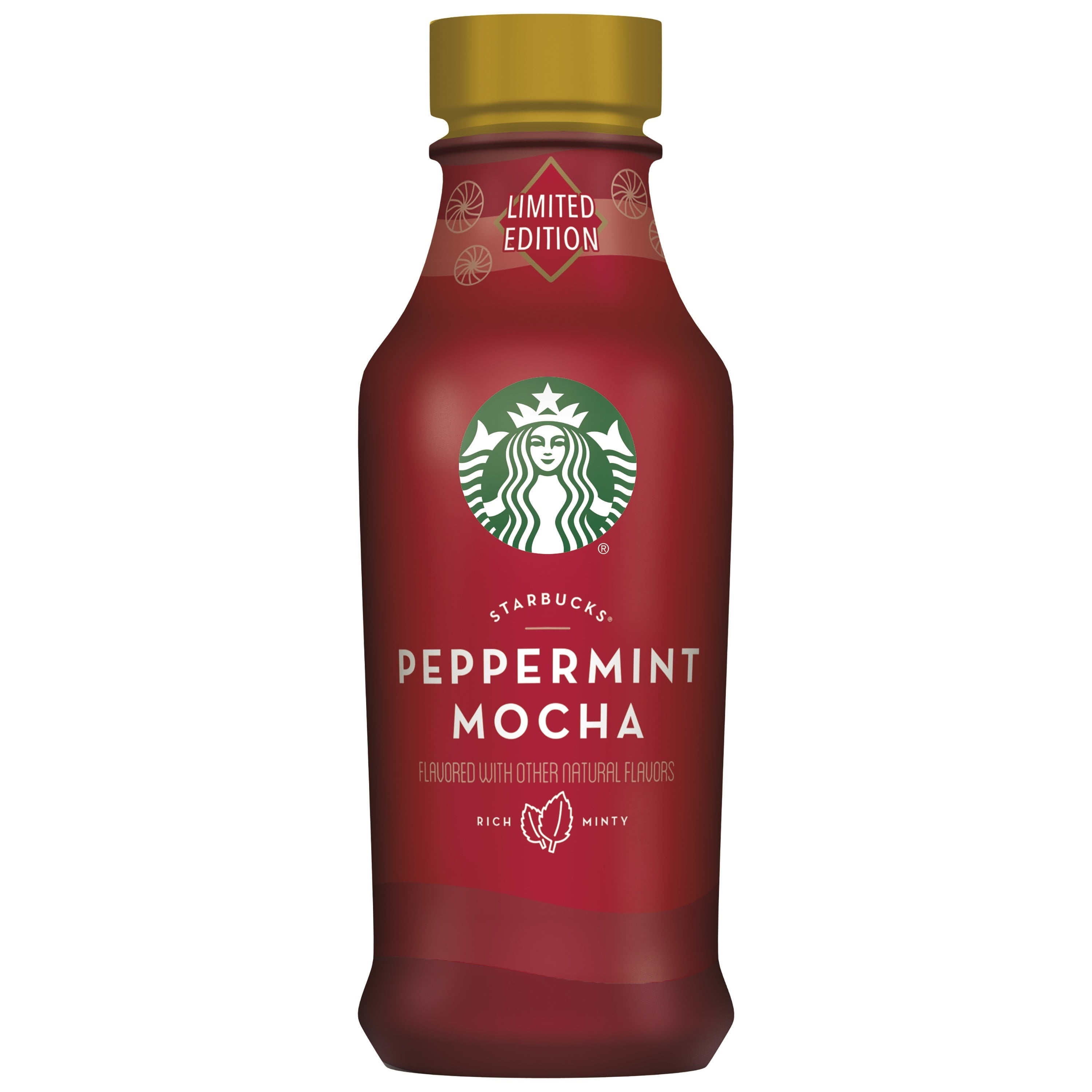 Starbucks Iced Espresso Peppermint Mocha Coffee Drink 14 oz Bottle