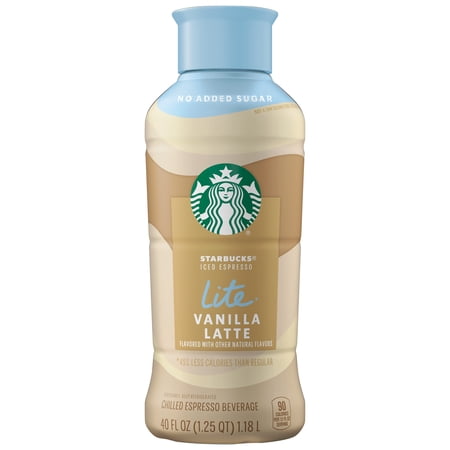 Starbucks Iced Espresso Lite Vanilla Latte, 40 fl oz bottle