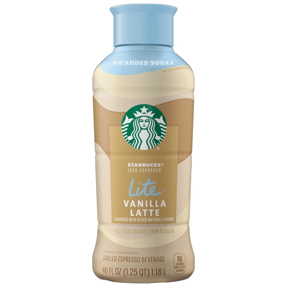 Starbucks Iced Espresso Lite Vanilla Latte, 40 fl oz bottle