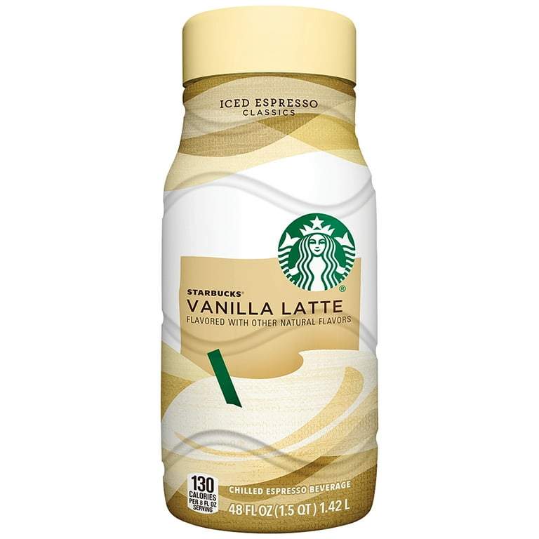 Starbucks Iced Espresso Vanilla Latte Chilled Coffee Drink 48.0 fl