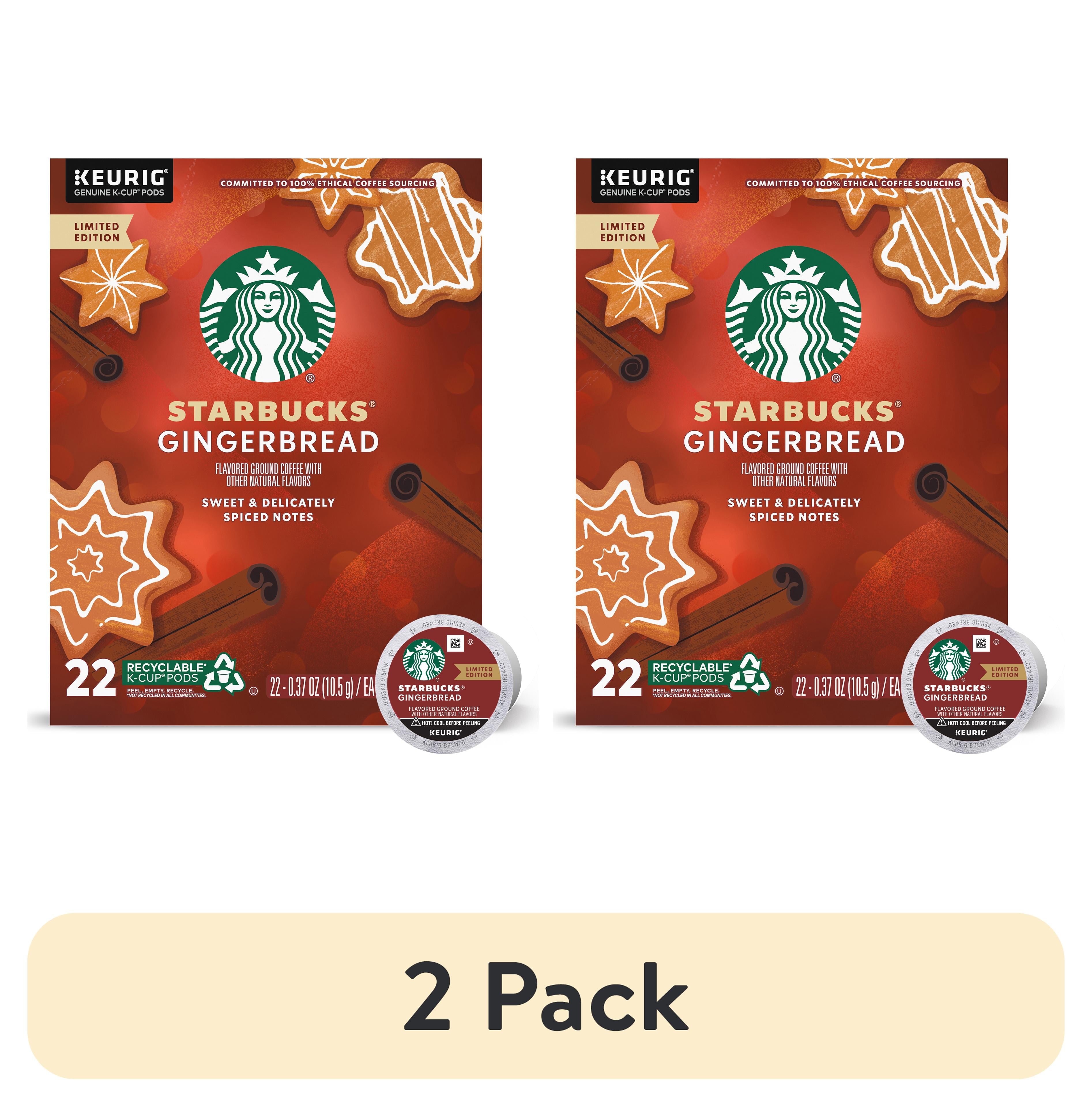 Starbucks K-Cup Coffee Pods, Gingerbread Naturally Flavored Coffee, 100%  Arabica, Naturally Flavored, Limited Edition Holiday Coffee, 1 Bag (17 Oz)