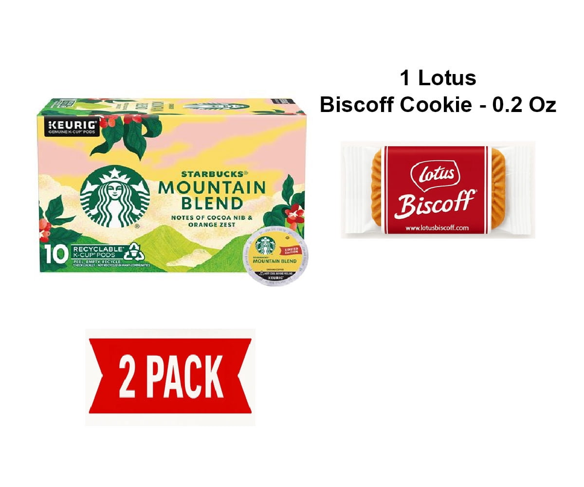 Starbucks K-Cup Coffee Pods, Medium Light Roast Coffee, Mountain Blend ...