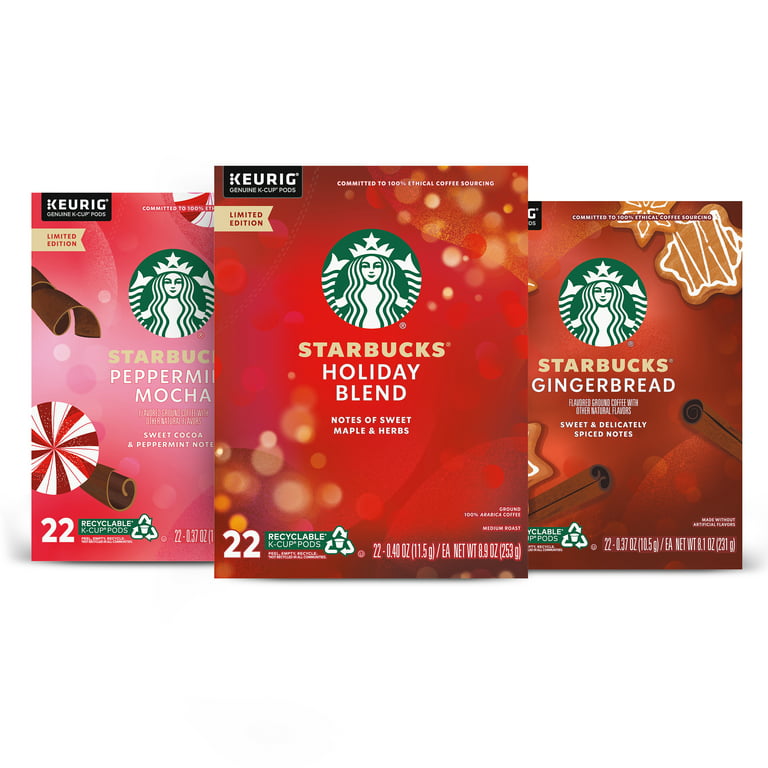  Starbucks K-Cup Coffee Pods, Gingerbread Naturally Flavored  Coffee For Keurig Brewers, 100% Arabica, Limited Edition Holiday Coffee, 6  Boxes (60 Pods Total) : Everything Else