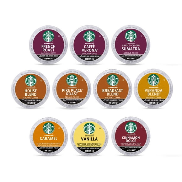 Starbucks K-Cup Coffee PodsStarbucks .. .. Blonde, Medium, Dark .. Roast .. & Flavored .. CoffeeVariety Pack .. for .. Keurig Brewers1 box .. .. (40 pods total)