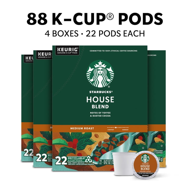 Starbucks at Home, House Blend Medium Roast Keurig K-Cup Coffee