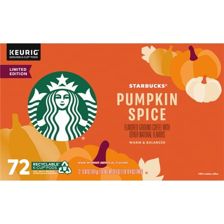 Starbucks Limited Edition Pumpkin Spice Flavored Coffee K-Cups (72 count)