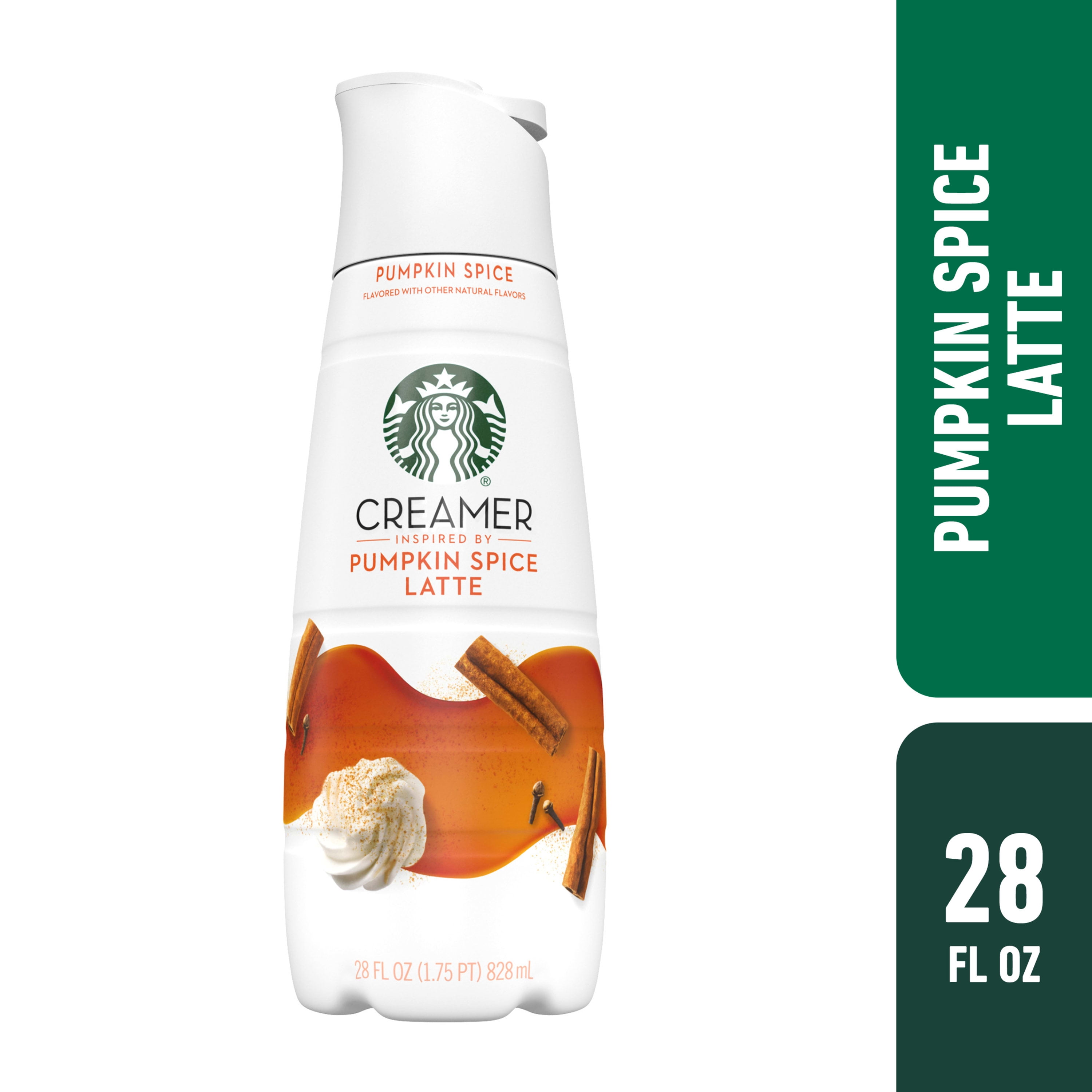 Starbucks Liquid Coffee Creamer, Pumpkin Spice, Inspired by Pumkin Spice Latte, 28 oz Bottle