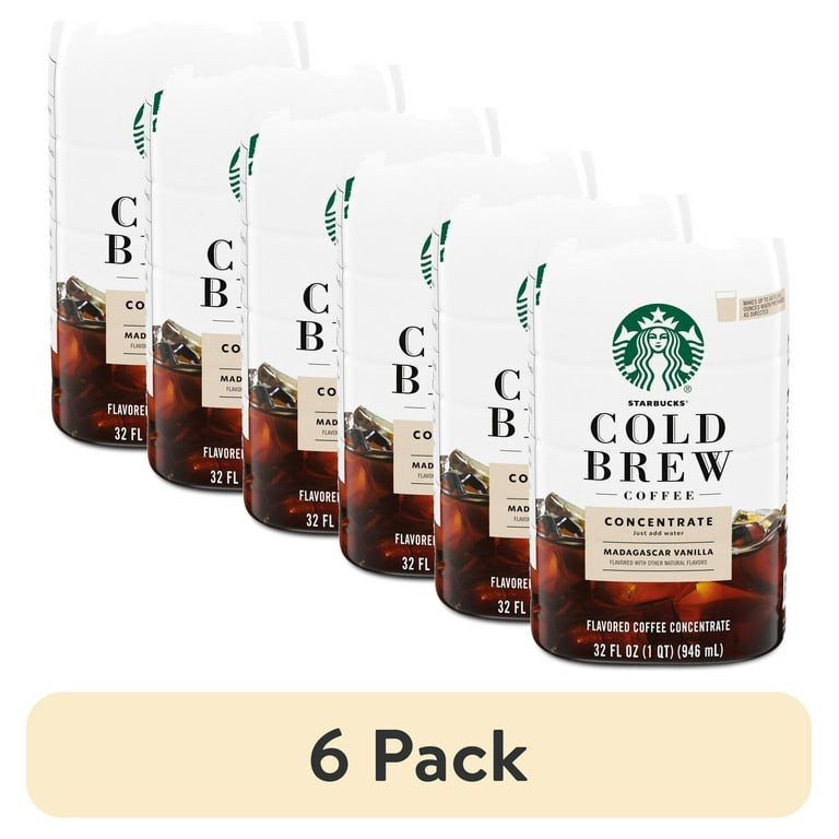 6 pack) Starbucks Madagascar Vanilla Naturally Flavored, Bottled