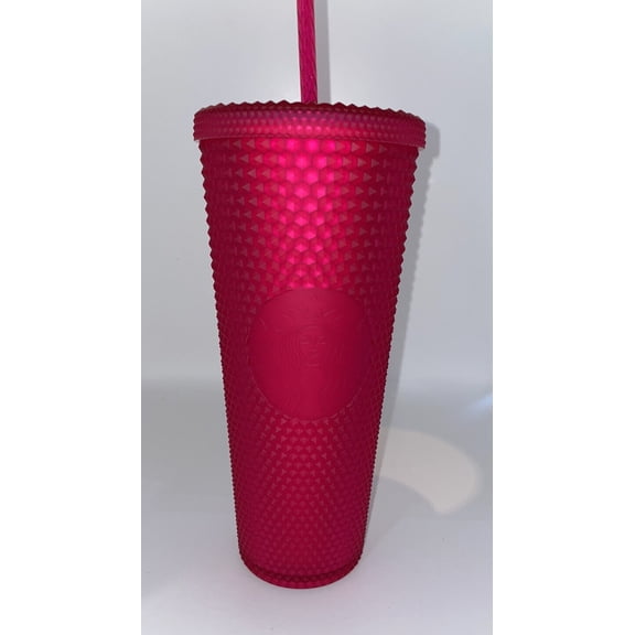 Starbucks 2023 Spring Pink Jelly Studded Venti 24oz Tumbler with Straw