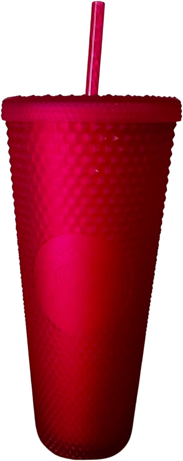 Starbucks 2023 Spring Pink Jelly Studded Venti 24oz Tumbler with Straw