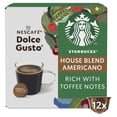 thumbnail image 1 of Starbucks Medium House Blend Coffee Pods Dolce Gusto, 12 pods per pack, British Import (Pack of 3), 1 of 5