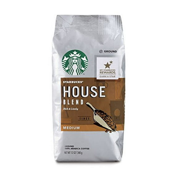 Starbucks Medium House Blend Ground Coffee 12oz (Pack of 12)