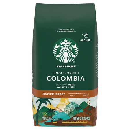 Starbucks Medium Roast Colombian Ground Coffee 12 oz