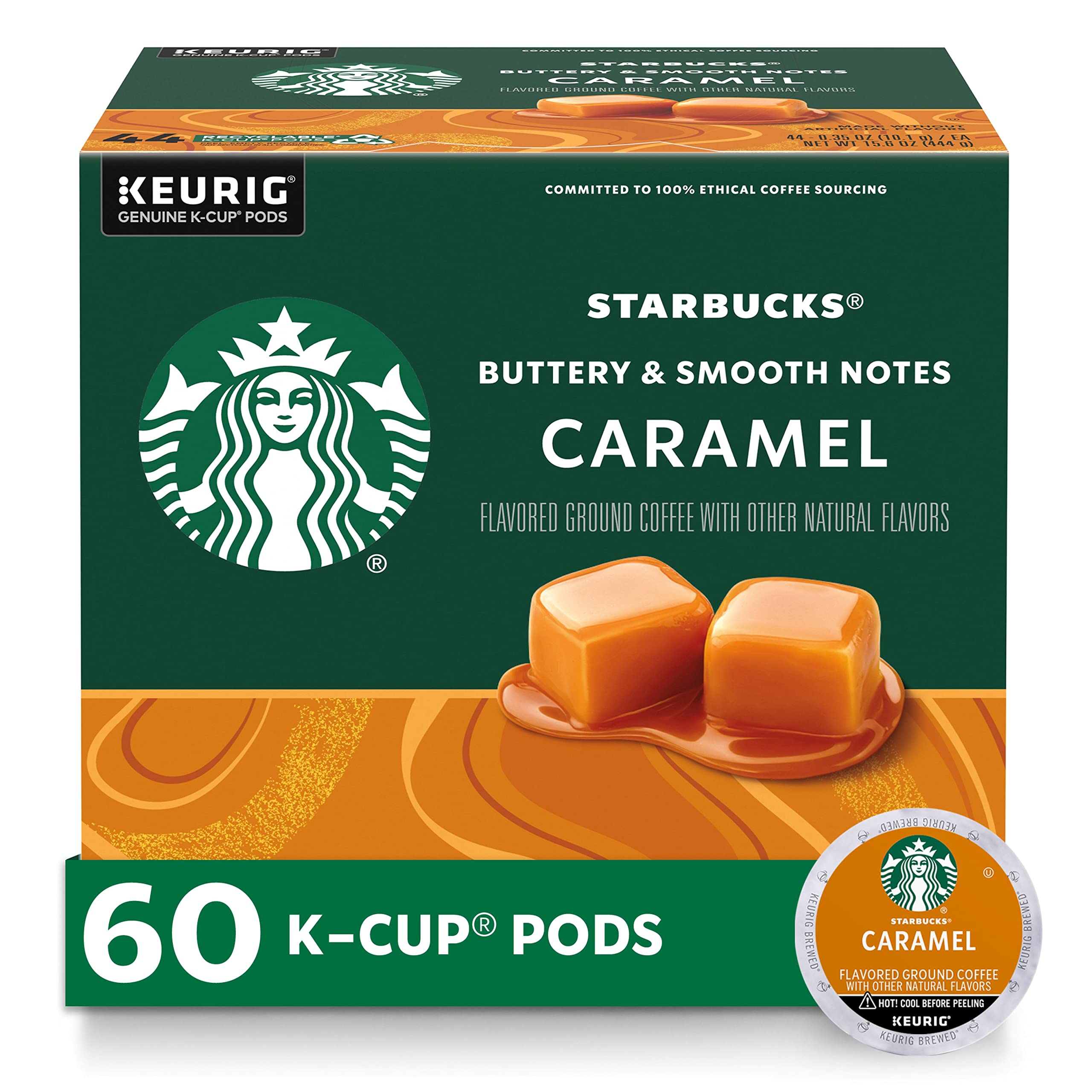 Starbucks Medium Roast KCup Coffee Pods — Caramel For Keurig Brewers