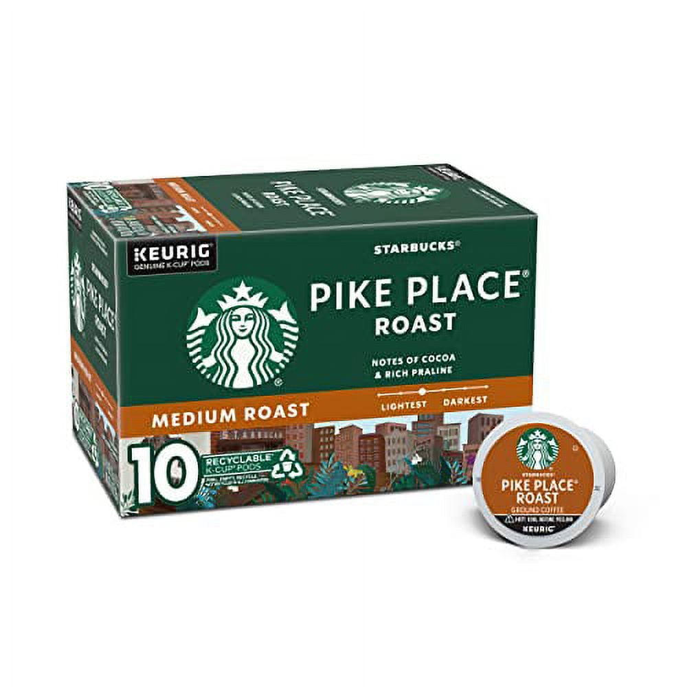 Starbucks Medium Roast KCup Coffee Pods â€” Pike Place Roast for
