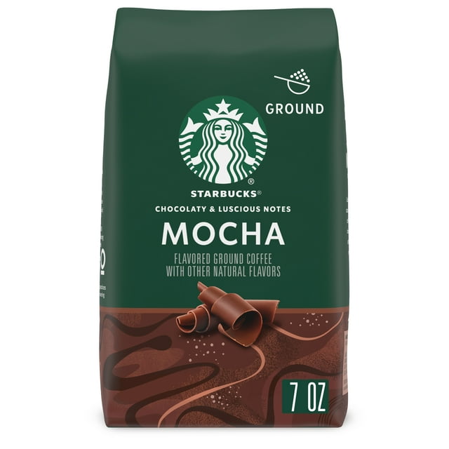 Starbucks Mocha Flavored, Ground Coffee, Naturally Flavored, 7 oz