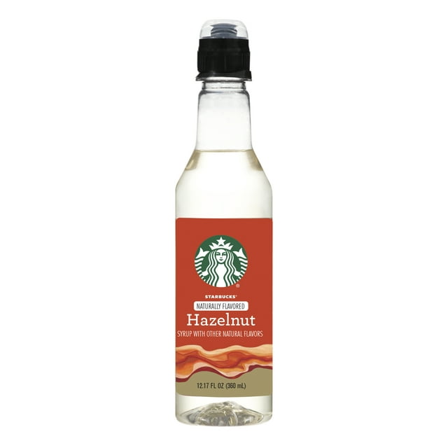 Starbucks Naturally Flavored Hazelnut Coffee Syrup, 12.7 fl oz