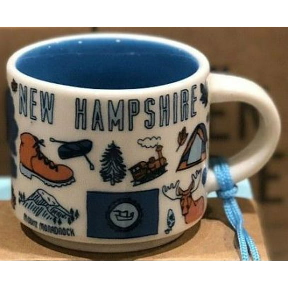 Starbucks New Hampshire Been There Series Ornament Mini Mug - 2 oz