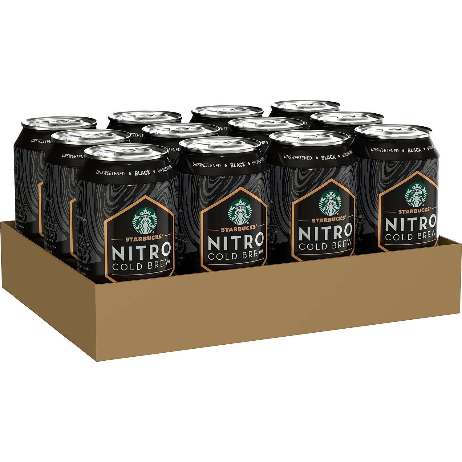 Starbucks Nitro Black Unsweetened Cold Brew Coffee 9.6 fl. oz. 12