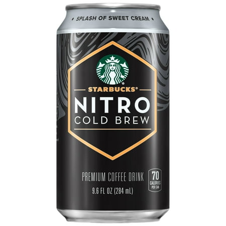 Starbucks Nitro Cold Brew Sweet Cream Premium Iced Coffee Drink 9.6 fl oz Can